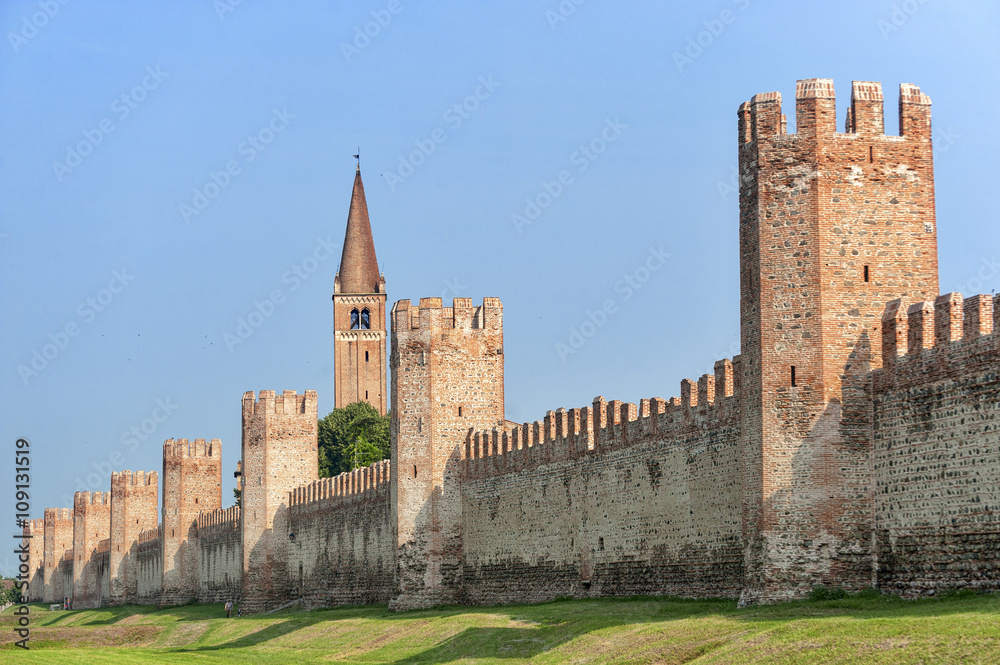 The walls of Montagnana (Padua, Italy)