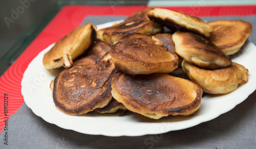 delicious homemade pancakes baking