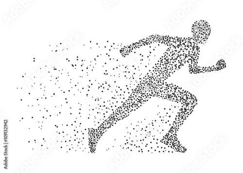Stylish logo for running