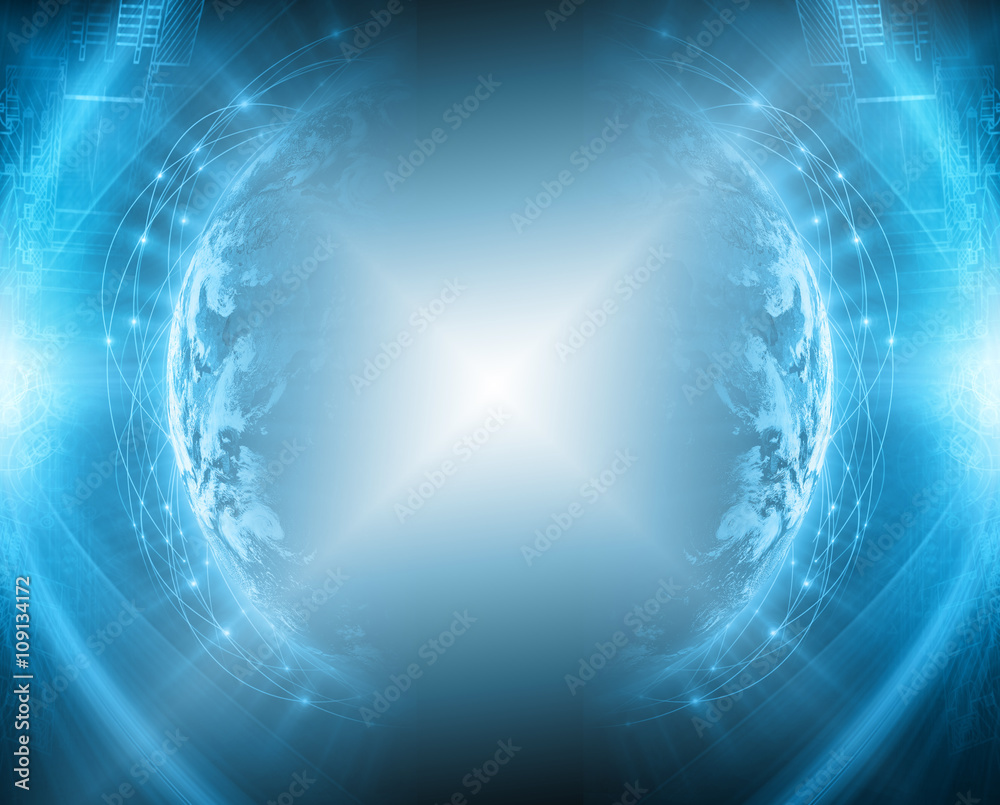 Obraz premium Best Internet Concept of global business from concepts series. Elements of this image furnished by NASA