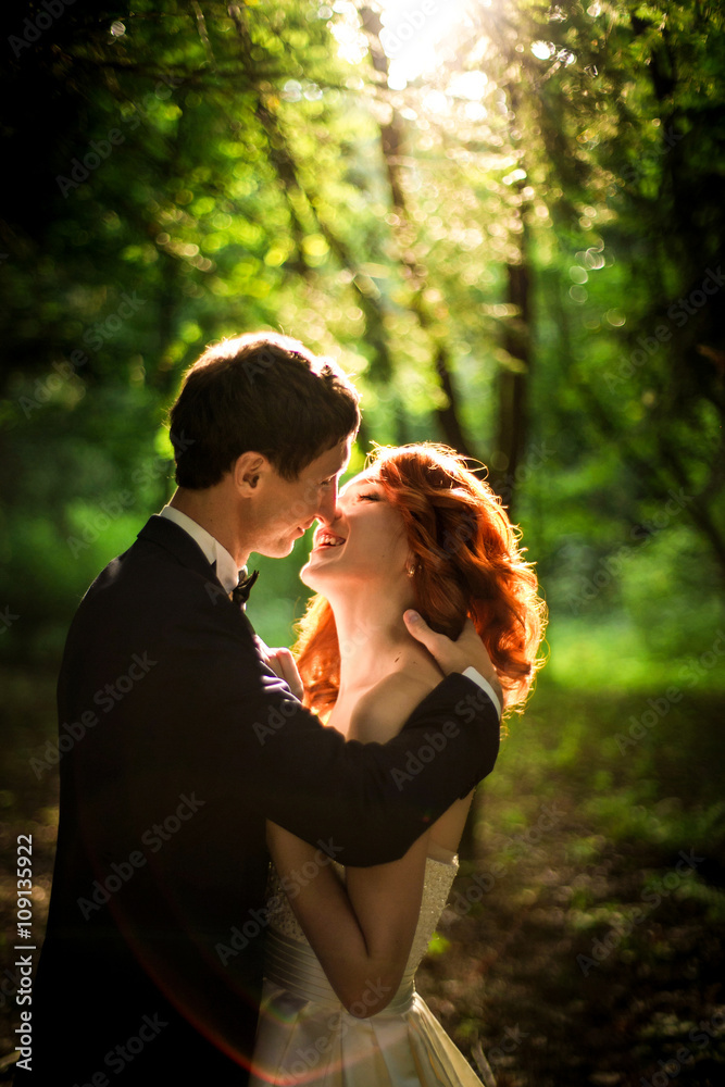 Beautiful couple surrounded by amazing nature Beautiful couple surrounded by amazing nature
