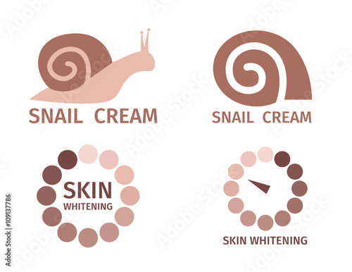 snail white logo , skin logo photo