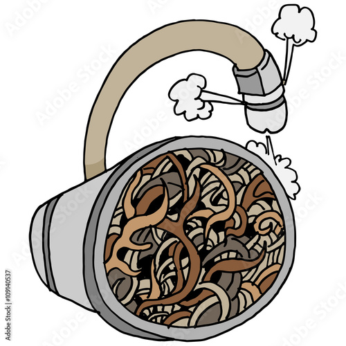 removing tree root clog using high pressure hose