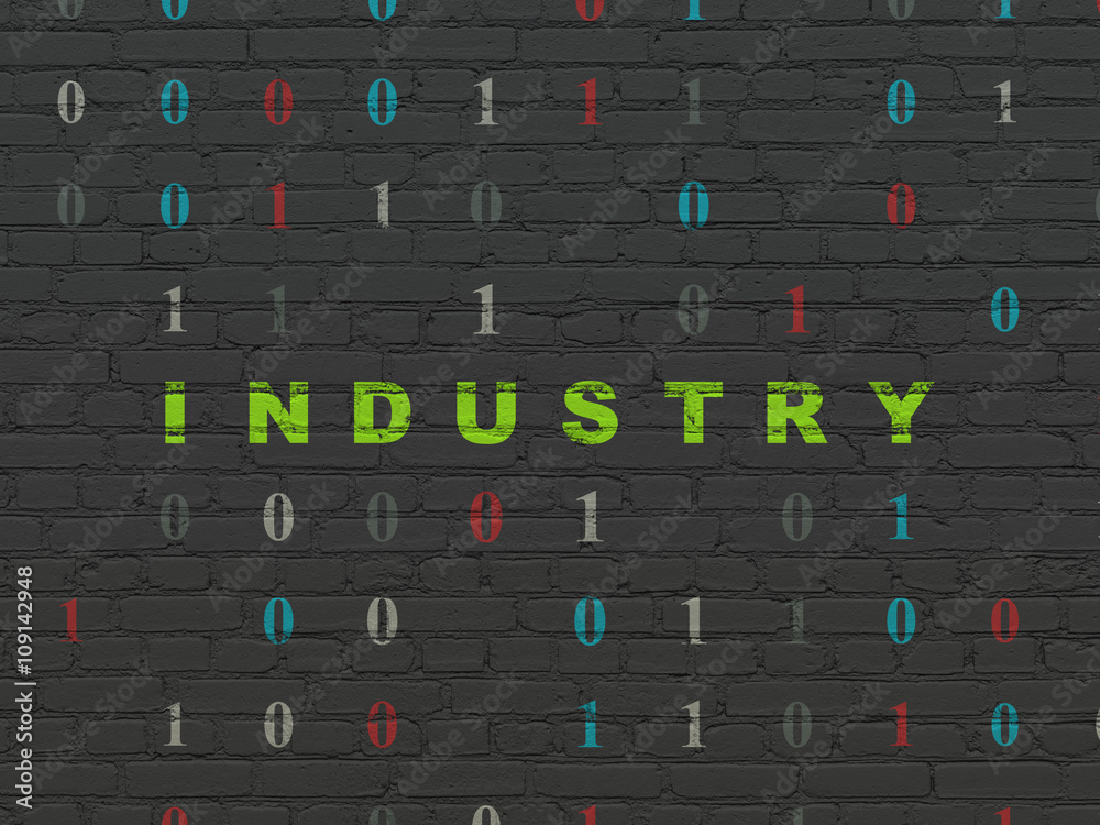 Business concept: Industry on wall background