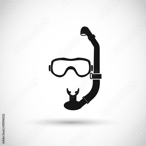 Dive mask vector icon