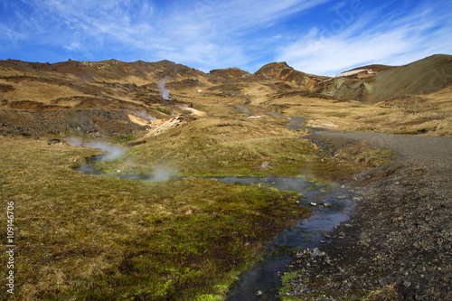 Natural geothermal hot springs, Iceland