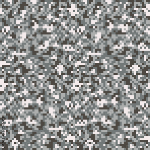Digital pixel camouflage seamless pattern  photo