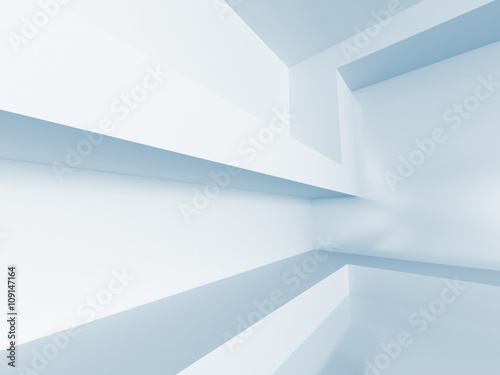 White Empty Room. Abstract Architecture Background