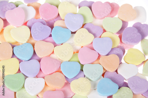 close up candy hearts for your sweetheart. Blank no message