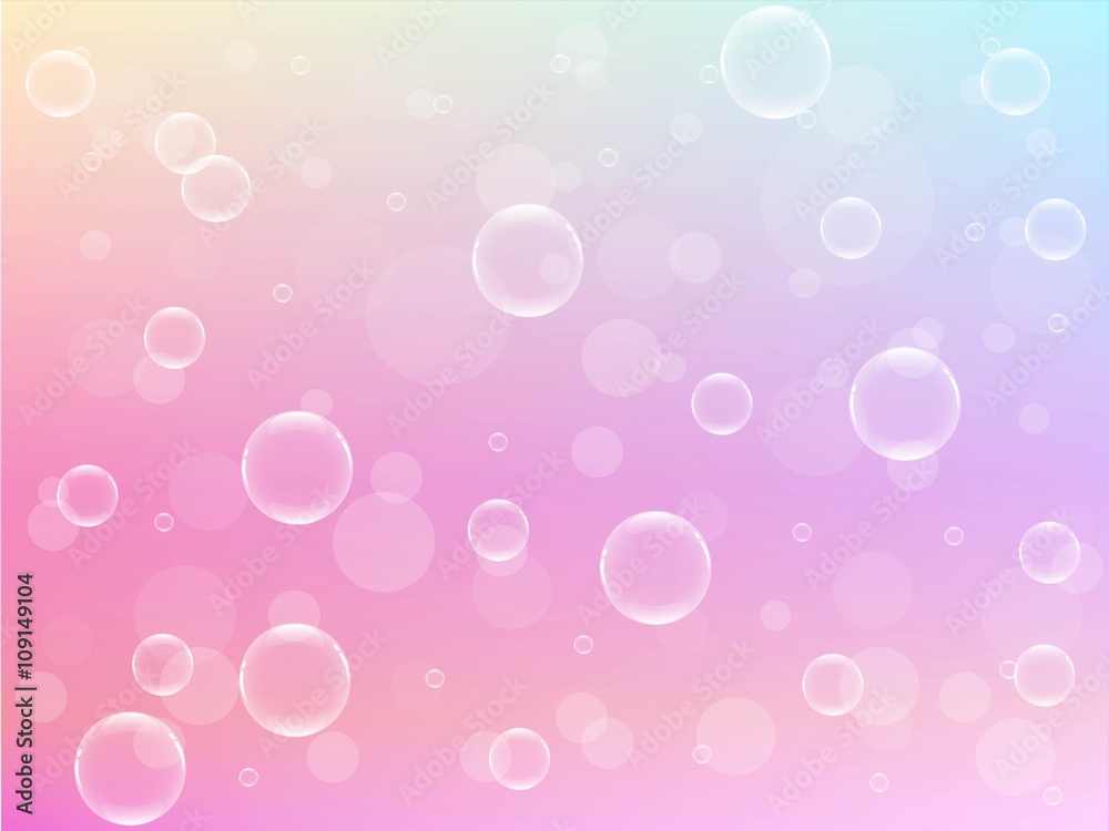bubbles relaxation vector background