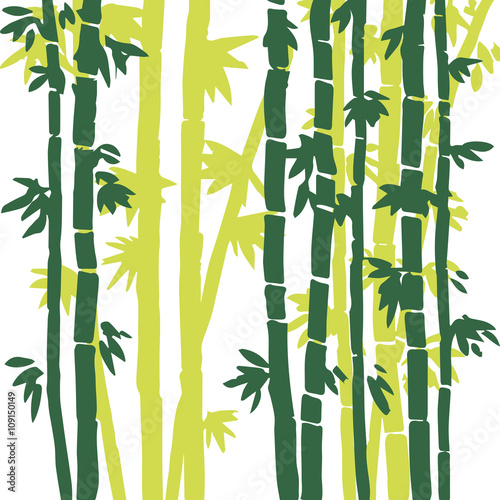 vector monochrome bamboo background