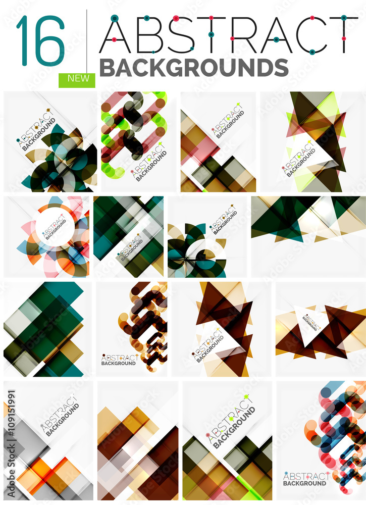 Collection of abstract backgrounds Collection of abstract backgrounds