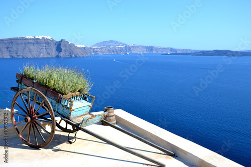 Panorama beautiful island of Santorini - Greece, Europe