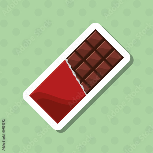 colorful chocolate design, vector illustration, sweet and delicious