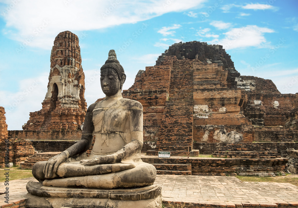 Old Buddha,Thailand Southeast Asia Travel Concept Old Buddha,Thailand Southeast Asia Travel Concept