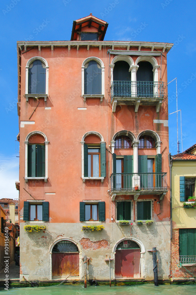 Obraz premium Kanał w Wenecji, Włochy