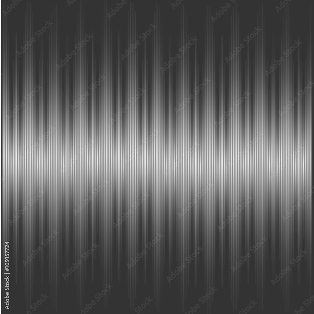 Fototapeta premium Colorful sound wave on a dark background. Vector illustration.