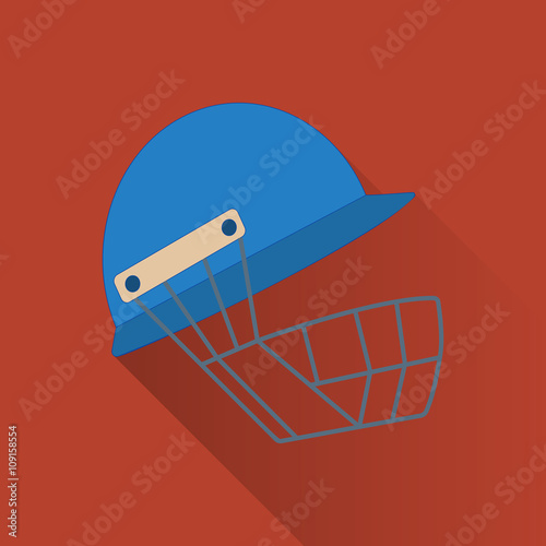 Cricket game flat icon