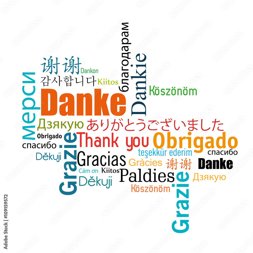 thanks in different languages design 