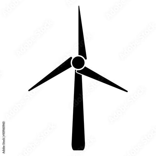 wind generator black icon