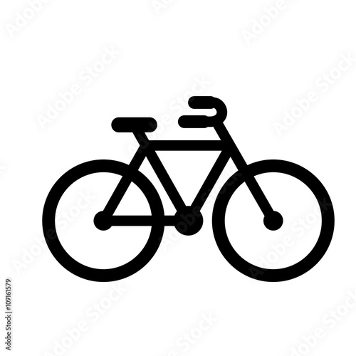 bycicle black simple icon