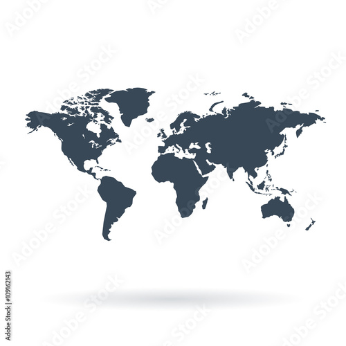 Gray similar world map.