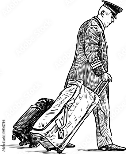 porter with the suitcases