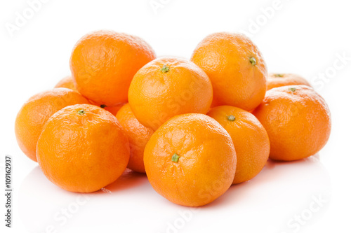 clementine  isolated.  mandarin.  orange. tangerine photo