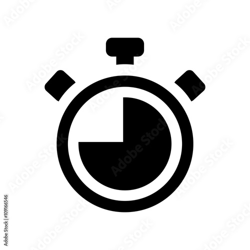 stopwatch chronometer black simple icon