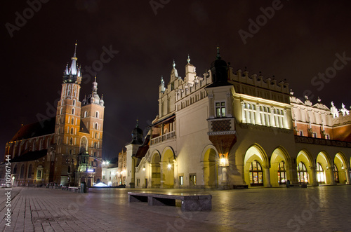 Plac Mariacki, Krakow in the night