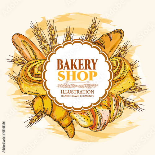 Bakery shop fresh bread