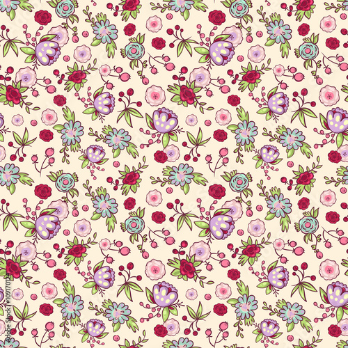 pattern flower print © tishka303