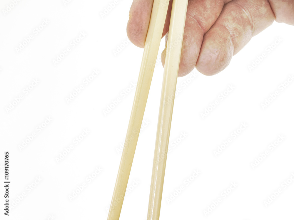 Chopsticks shot on white Chopsticks shot on white