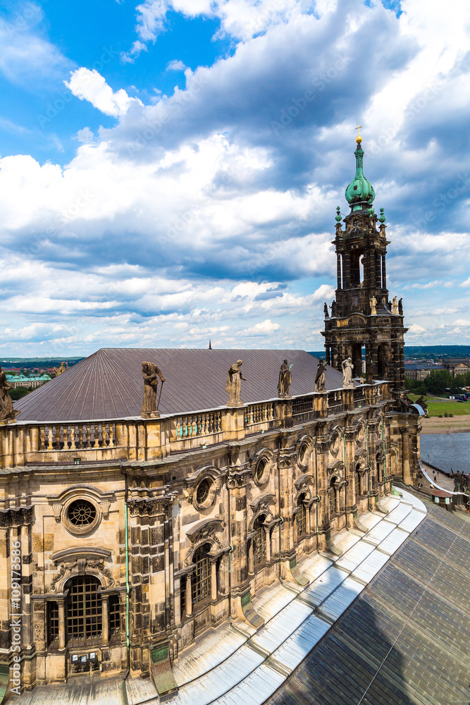Naklejka premium The Kreuzkirche church in Dresden