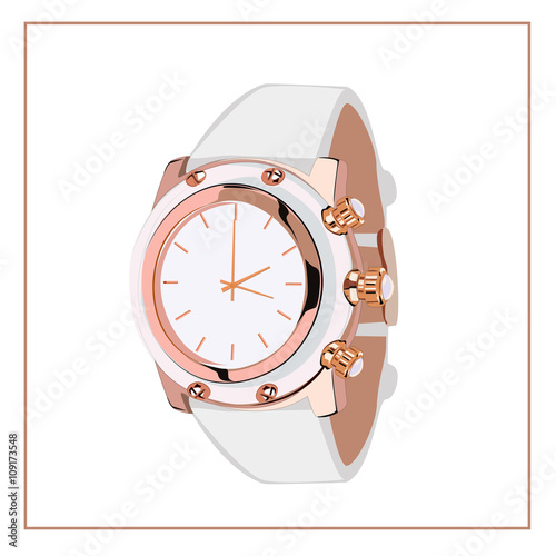 Golden rose women hand watches