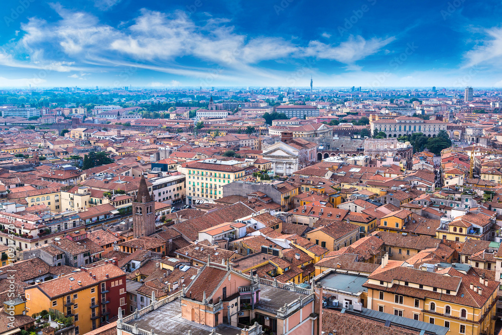 Aerial view of Verona, Italy