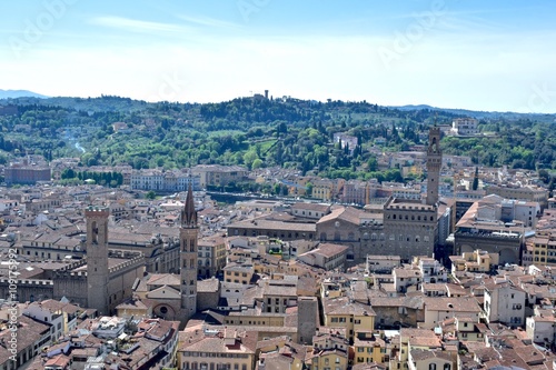 Looking out over the city of Florence in Italy