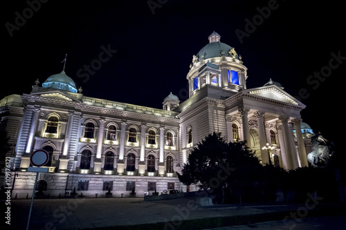 Serbian Parliament Building in Belgrade, Serbia