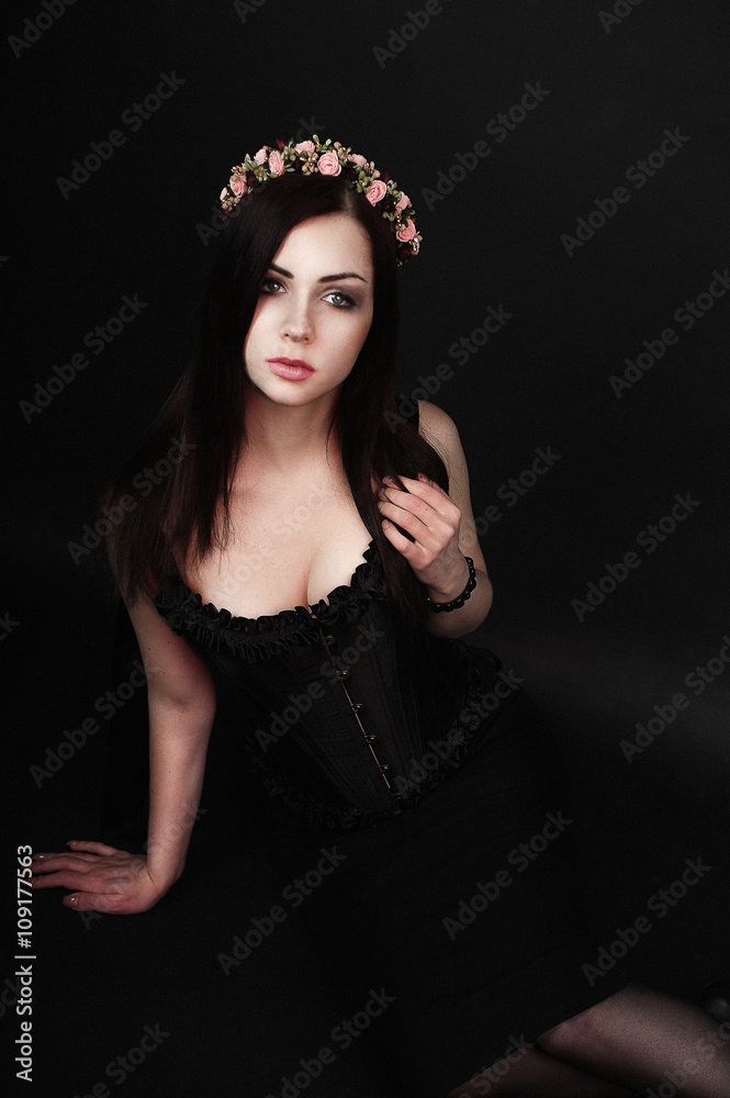 Portrait of young brunnete woman