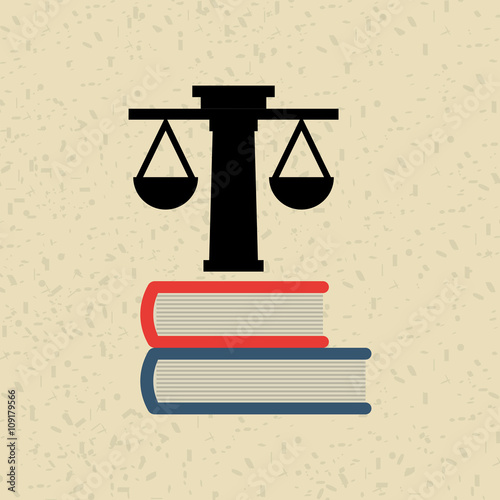 justice flat icon design 