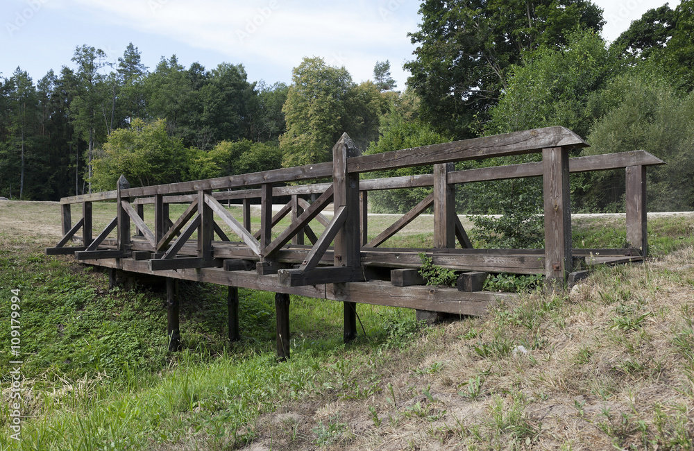 old wooden bridge  