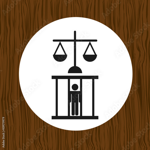 justice flat icon design 