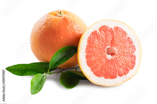 Grapefruit isolated on white background