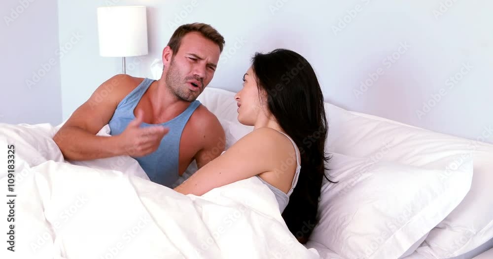 Angry couple arguing and ignoring each other Angry couple arguing and ignoring each other