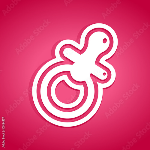 Pacifier Baby Shower Icon