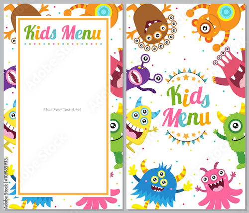 Monster Kids Menu