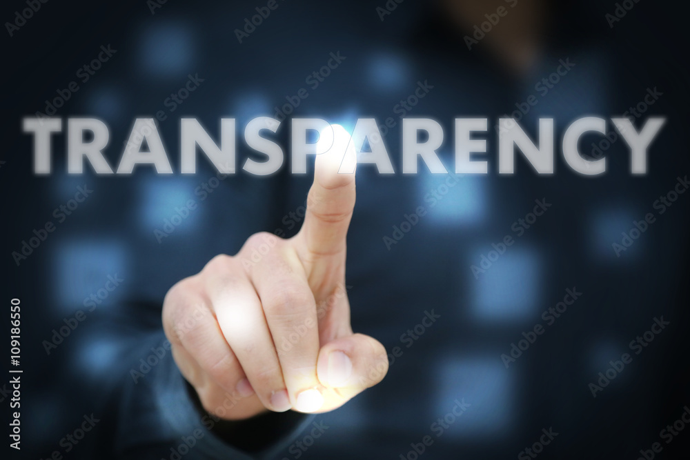 Businessman touching Transparency Businessman touching Transparency