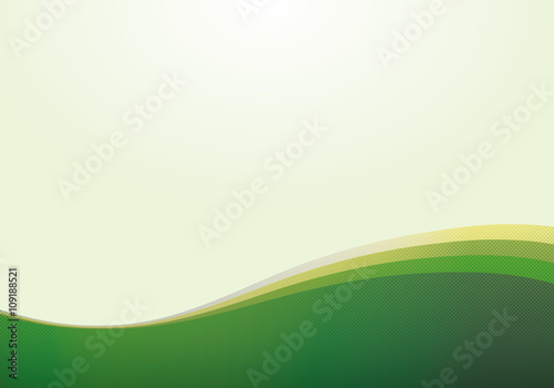 波模様（緑色）