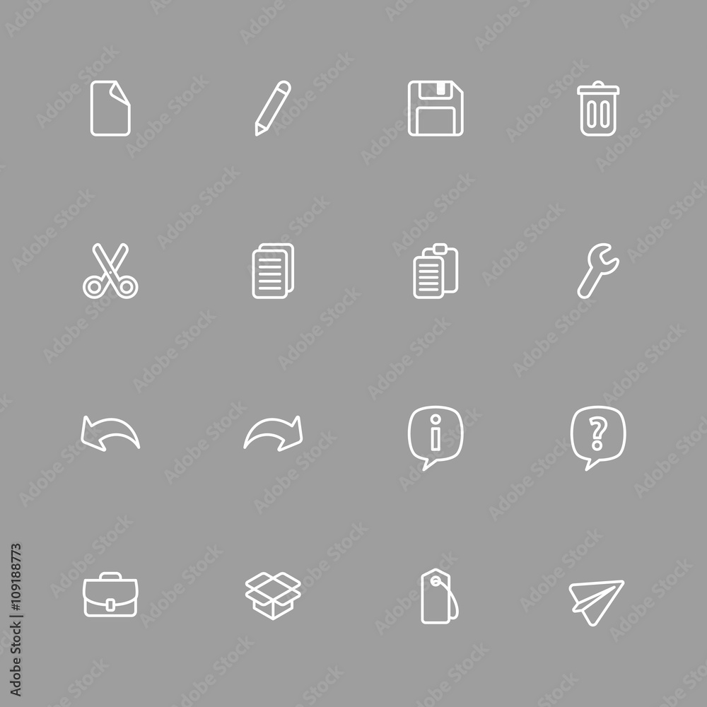 white line simple web icon set for web design, user interface (UI), infographic and mobile application (apps) white line simple web icon set for web design, user interface (UI), infographic and mobile application (apps)