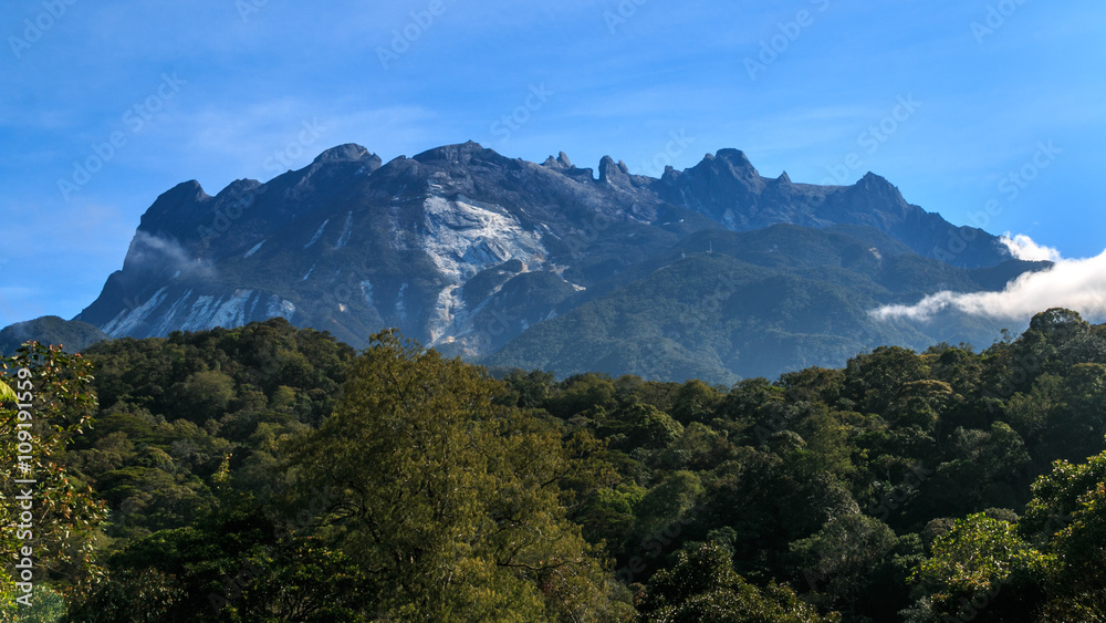 Mount Kinabalu National Park, Sabah Borneo / View of Mount Kinabalu / Mount Kinabalu view form Kundasang Nation Park / Mt. Kinabalu Mount Kinabalu National Park, Sabah Borneo / View of Mount Kinabalu / Mount Kinabalu view form Kundasang Nation Park / Mt. Kinabalu